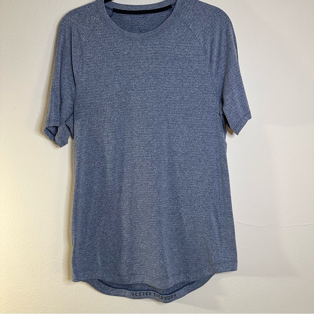 Lululemon Men's Drysense Training Short Sleeve Shirt Light Blue Sz L